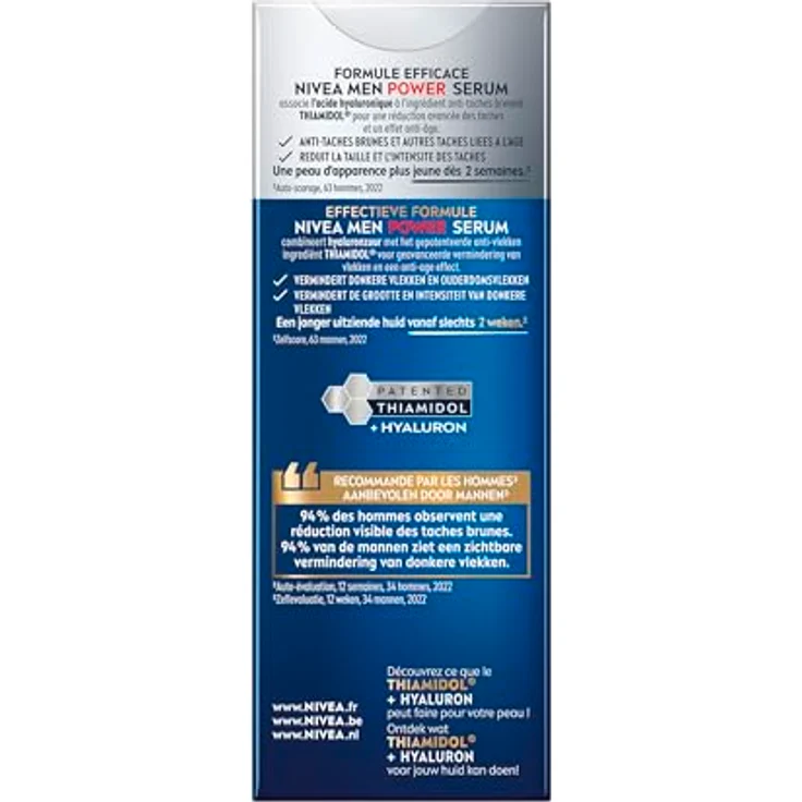 NIVEA MEN Luminous630, Gesichtsserum 2-in-1 Power Serum für Anti-Aging & Anti-Pickel, 30ml – Bild 3