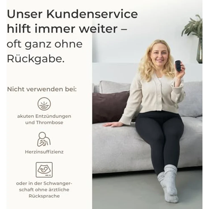 Venen Engel Venen Engel 8 Premium, Massagegerät mit Lymph-Flow Arm, 8 Luftkammern, 6 Programme, medizinisch zertifiziert – Bild 7