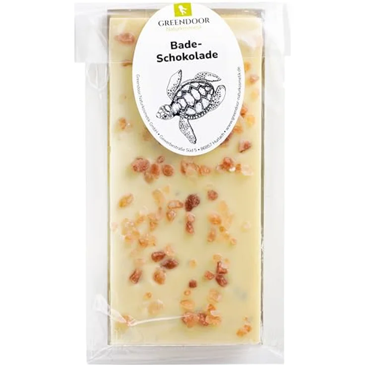 GREENDOOR Badeschokolade Himala-Ja 100g mit BIO Kakao-Butter, feines Cremebad Naturkosmetik, natürliche Haut-Pflege für trockene Haut, Badezusatz Natur Badeerlebnis Ölbad, Geschenke – Bild 1