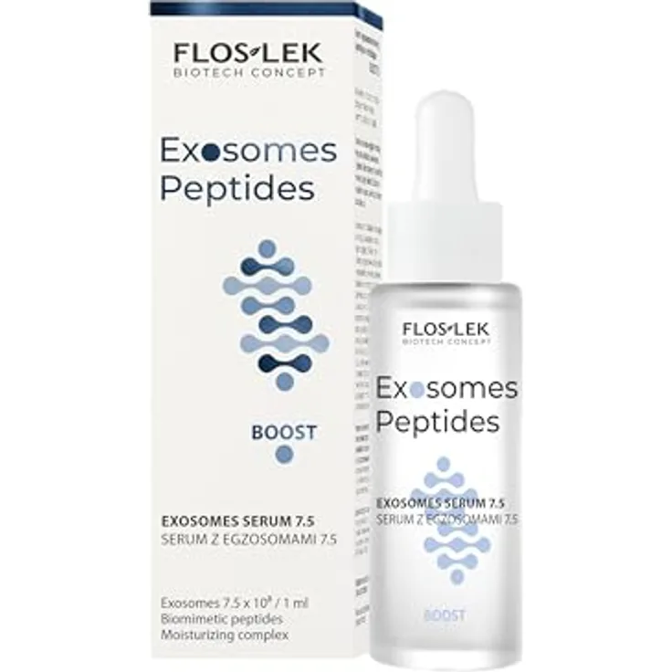 FLOSLEK Exosomen-Peptide Gesichtserum, 30 ml - Erneuernd & Festigend mit interzellulärer Signalübertragung