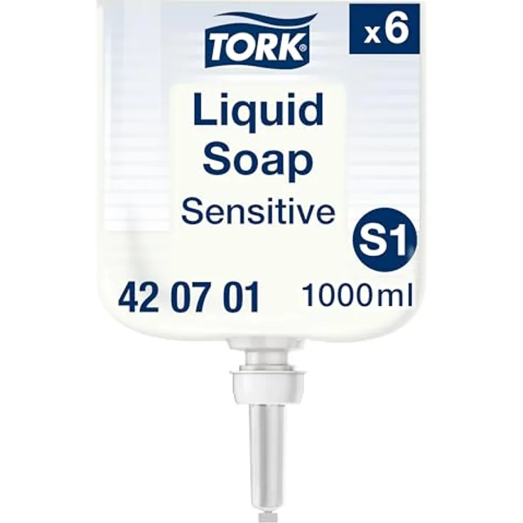 Tork extramilde Flüssigseife S1, dermatologisch getestet, 6 × 1.000 ml, 420701