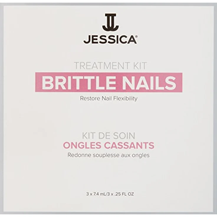 Jessica Cosmetics Nail Solutions Kit Brittle, 3x 7,4ml, speziell für brüchige Nägel – Bild 2