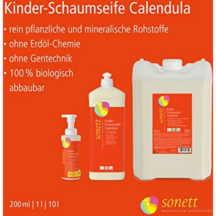 Sonett Kinder-Schaumseife Calendula 10 Liter  – Bild 3