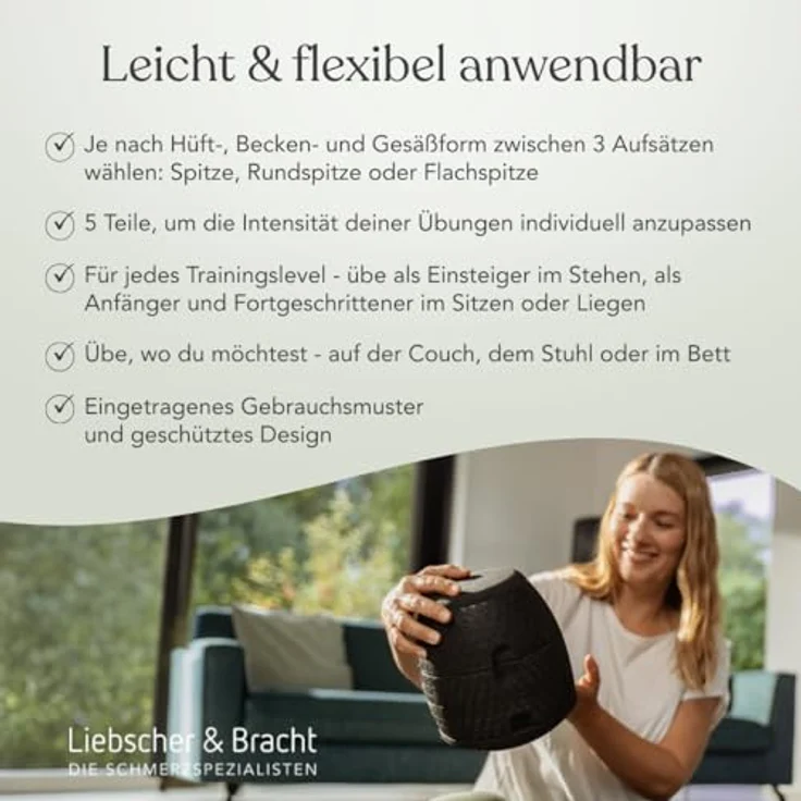 Liebscher & Bracht Original ISG-Ischias-Retter 5-teilig, Massagegerät zur Linderung von Hüft-, Gesäß- & Ischiasschmerzen, blau – Bild 3