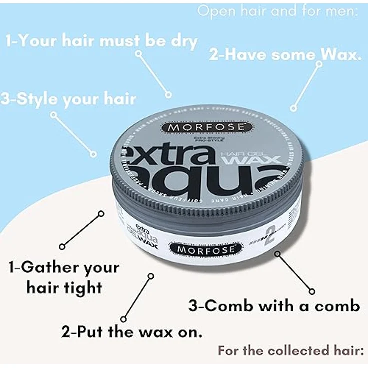 Morfose Gel Wax Extra Aqua 175 ml – Bild 5