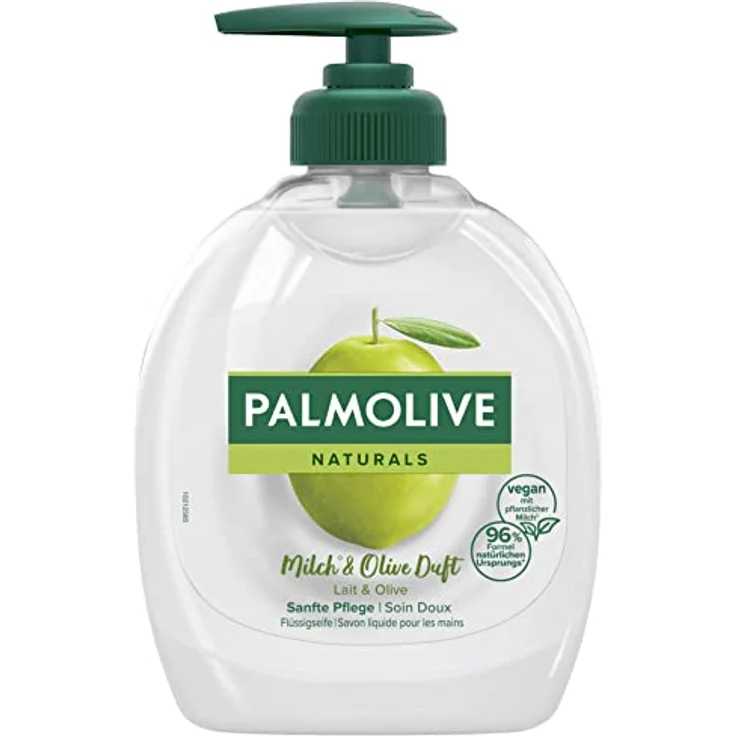 Palmolive Seife Naturals Olive & Milch 6x300ml - flüssige Handseife zur sanften Reinigung der Hände – Bild 2