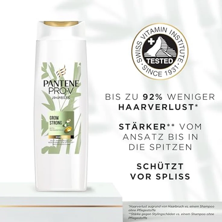Pantene Pro-V Grow Strong Shampoo mit Biotin und Proteinverstärker 250ml - Stärkt gegen Haarverlust, fördert starkes Wachstum, für trockenes Haar – Bild 4