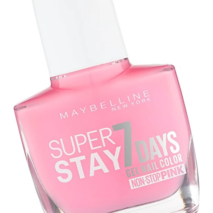 Maybelline New York Make-Up Superstay Nailpolish Forever Strong 7 Days Finish Gel Nagellack Flushed Pink/Non-Stop Pink Farblack Mit Ultra Starkem Halt Ohne UV Lampe In Intensivem Rosa, 1 X 10 Ml – Bild 3
