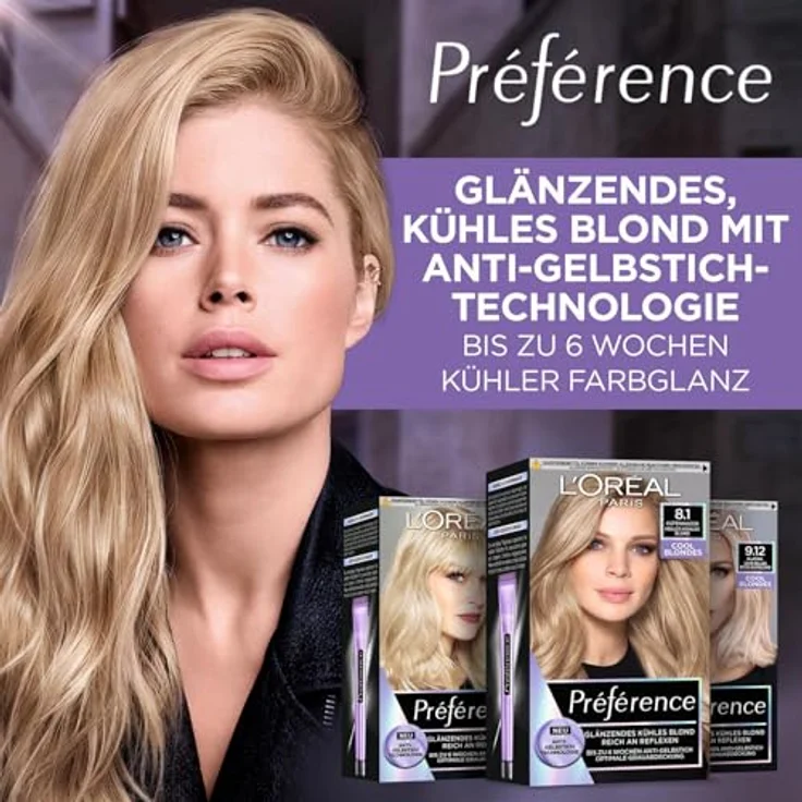 L´Oréal Paris Preference L´Oréal Paris Preference Préférence Cool Blondes Haarfarbe 1.0 pieces Kühles Mittelblond 7.1 – Bild 2