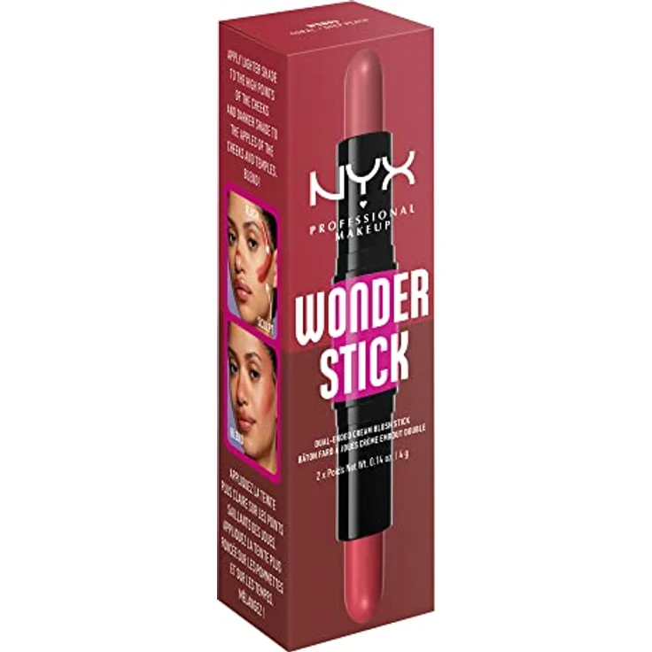 NYX Professional Makeup Wonder Stick Blush, 8 g, Rouge-Stift in Coral N Deep Peach mit feuchtigkeitsspendender Hyaluronsäure – Bild 8