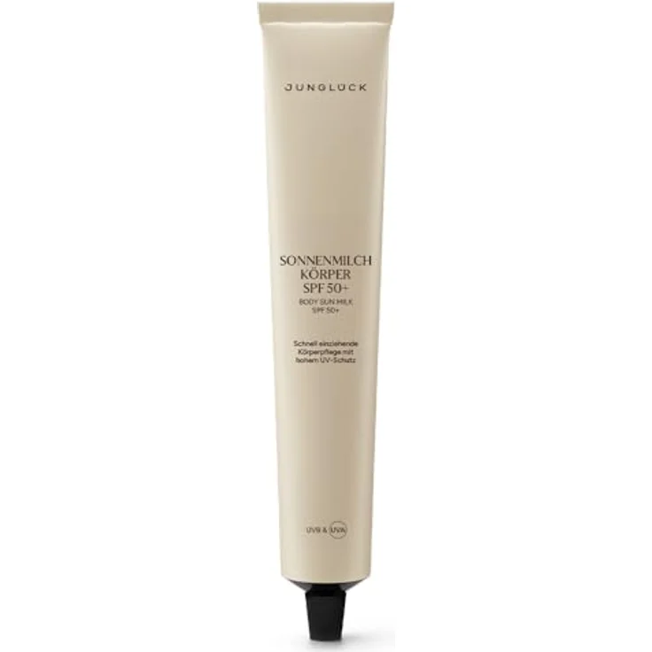 junglück Sonnenmilch Körper SPF 50+, schnell einziehend, hoher UV-Schutz, leichtes Hautgefühl, ohne Mikroplastik und Alkohol, korallenschädliche UV-Filter frei – Bild 1