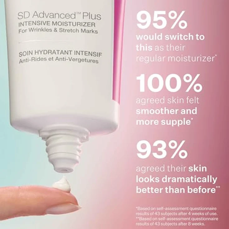StriVectin SD Advanced Plus Intensive Feuchthaltecreme (60ml), Reduziert Falten und Dehnungsstreifen, Kollagenverstärkung mit Peptiden und Hyaluronsäure – Bild 3