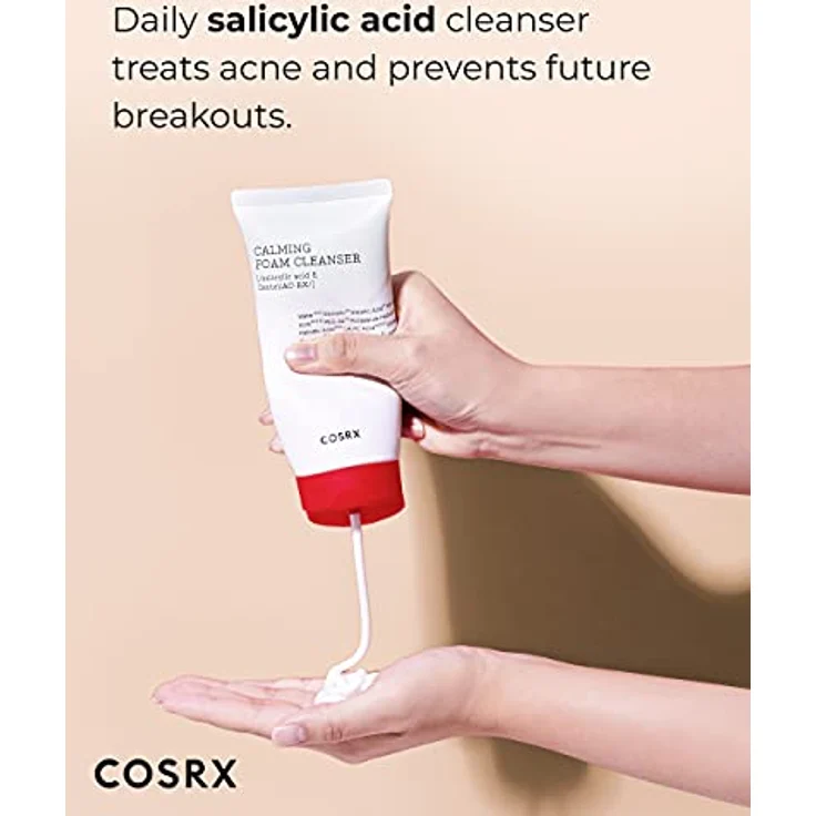 COSRX AC Collection Calming Foam Cleanser, Salicylsäure Akne-Gesichtsreiniger, Korean Skincare 150ml/5.07 fl.oz, Hypoallergenic & Dermatologist Tested – Bild 2