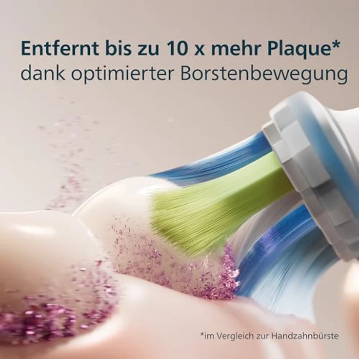 PHILIPS Sonicare C3 Premium Plaque Defense, Original Ersatzbürstenköpfe, Weiß, 4er-Pack, HX9044/87 – Bild 3