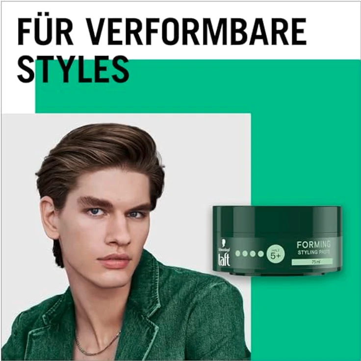 Schwarzkopf TAFT Forming Paste (75ml) - Haarstyling mit starkem Halt, sanft für Haar und Kopfhaut, vegane Formel – Bild 5