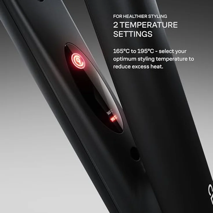 Cloud Nine The Touch Iron Glätteisen Schwarz – Haarglätter mit Touch-Technologie, Sericite-Platten & 2 Temperatureinstellungen (165–195 °C), sofort einsatzbereit – Bild 3