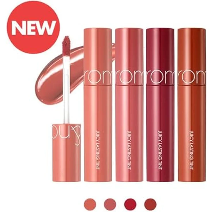 rom&nd Juicy Lasting Lipgloss Farbton 11 Pink Pumpkin, hochpigmentiert, 5,5 g mit langanhaltendem Glanz und Feuchtigkeitsspende – Bild 4