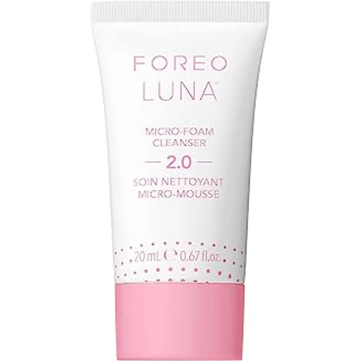 FOREO LUNA Micro-Foam Cleanser 2.0 – Gesichtsreinigung – Vitamin E - Aminosäuren - Mitesserentferner - Porenreiniger - Make Up Entferner – Reinigungsschaum Gesicht – Vegan – Gesichtspflege – 20 ml
