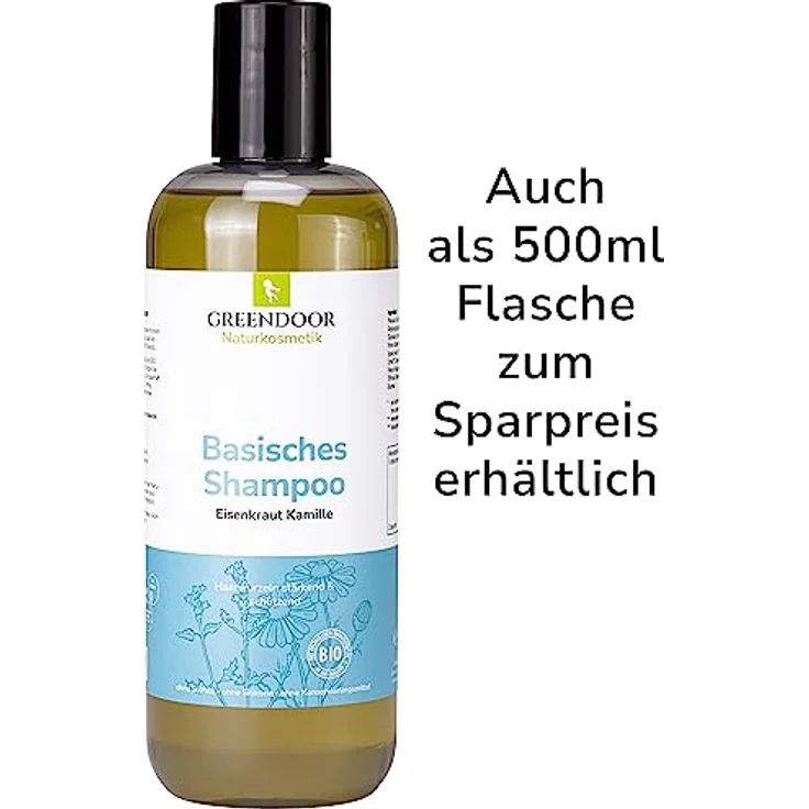 GREENDOOR Basisches Bio Shampoo Eisenkraut 200ml für kraftloses Haar, biologisch abbaubar, outdoor geeignet - Naturkosmetik – Bild 4