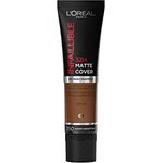 L'Oréal Paris Infaillible 32H Matte Cover Foundation 350, langanhaltendes flüssig-Make-up mit warmem Unterton, hohe Deckkraft, Formel mit 4% Niacinamiden, wasser- und wischfest, 1 x 30ml