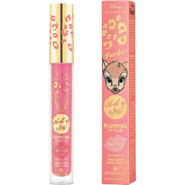 Essence Disney Classics Bambi what a gloss! PLUMPING LIP FILLER Lipgloss 4,2 ml Nr. 01 - Fall in love – Bild 2