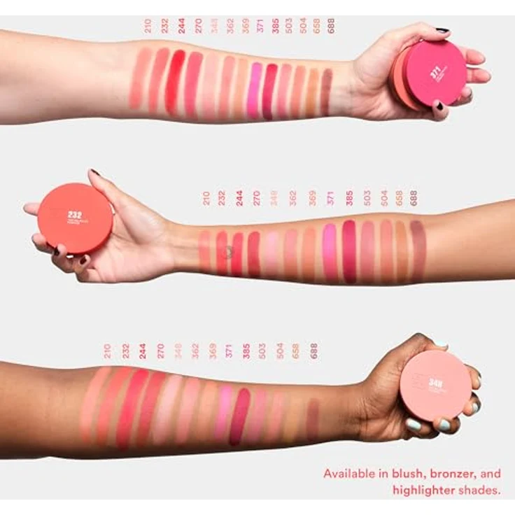 3INA The No-Rules Powder, multifunktionales Make-up für Augen, Lippen und Gesicht in Hot Coral, matte, 8 g – Bild 3