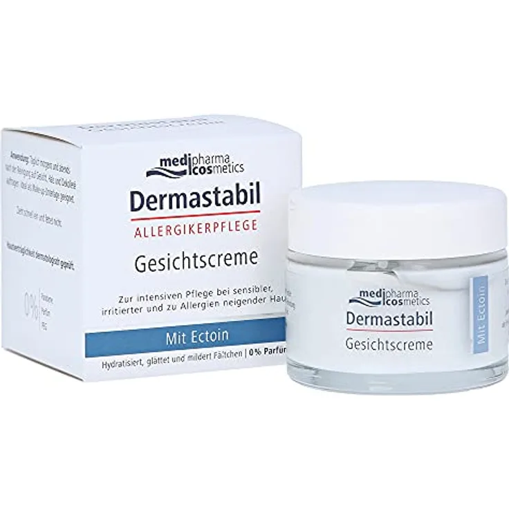 Medipharma Cosmetics Dermastabil Gesichtscreme | Für sensible, irritierte Haut | Mit Ectoin | 50 ml