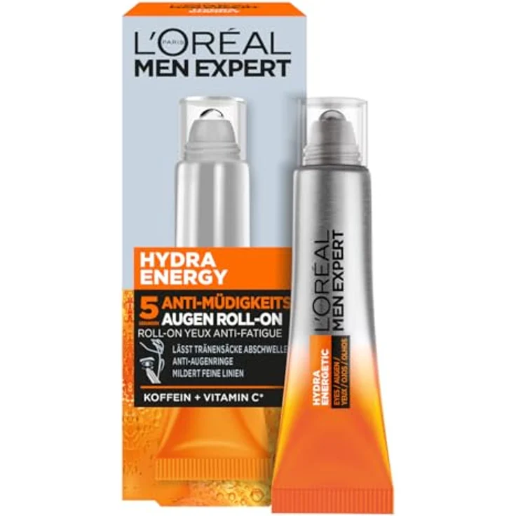 L'Oréal Men Expert Hydra Energy Anti-Müdigkeits Augen Roll-On Augengel 10 ml – Bild 1