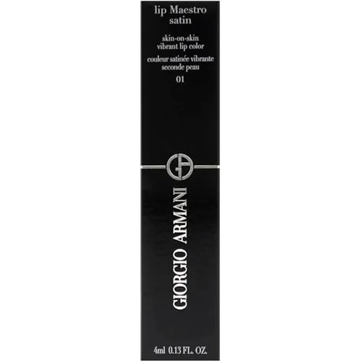 GIORGIO ARMANI Lip Maestro Satin Nr.01 Summer Adventure, 4 ml - Langanhaltender flüssiger Lippenstift – Bild 5