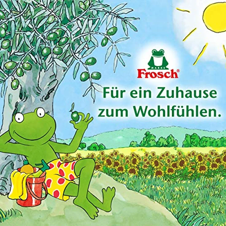 Frosch Pfirsichblüte Sensitiv-Seife, Pflegende Handseife zur sanften und Hygienischen Reinigung, Nachfüllbeutel, 500 ml – Bild 5