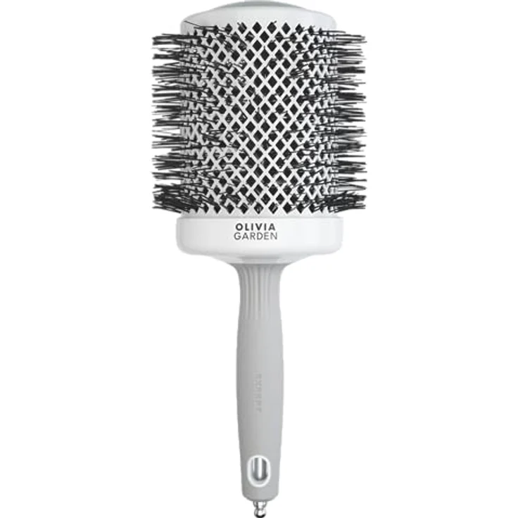 Olivia Garden - Expert Blowout Shine Haarbürste, Weiß und Grau, 80 – Bild 1