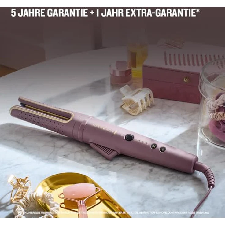 Remington Rotating Curler AIRvive CI8930, rotierender Lockenstab mit IONIC AIR-Technologie und Anti-Frizz-Formel, rot – Bild 13