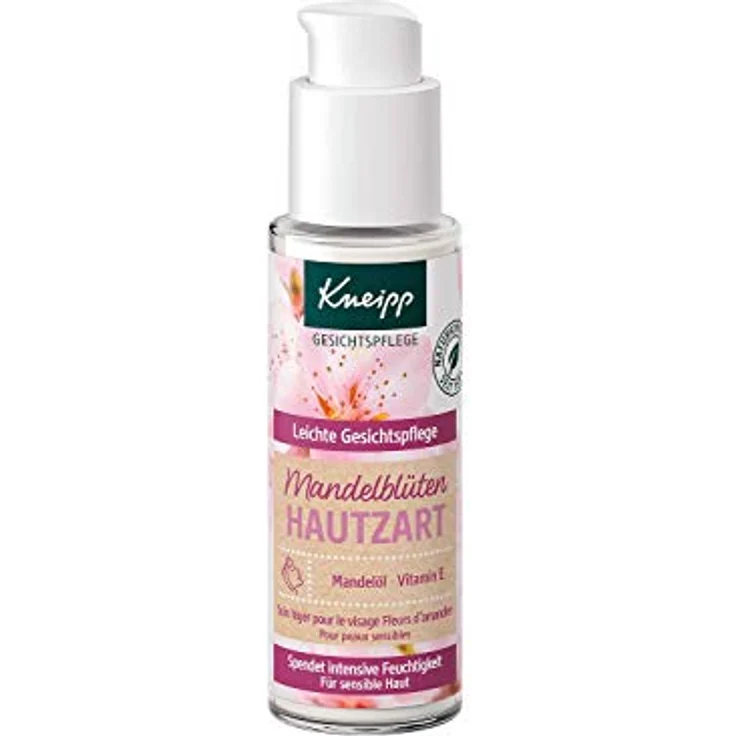 Kneipp Pflege Gesichtspflege Leichte Gesichtspflege Mandelblüten Hautzart 50 ml Tagespflege für Damen und Herren – Bild 5