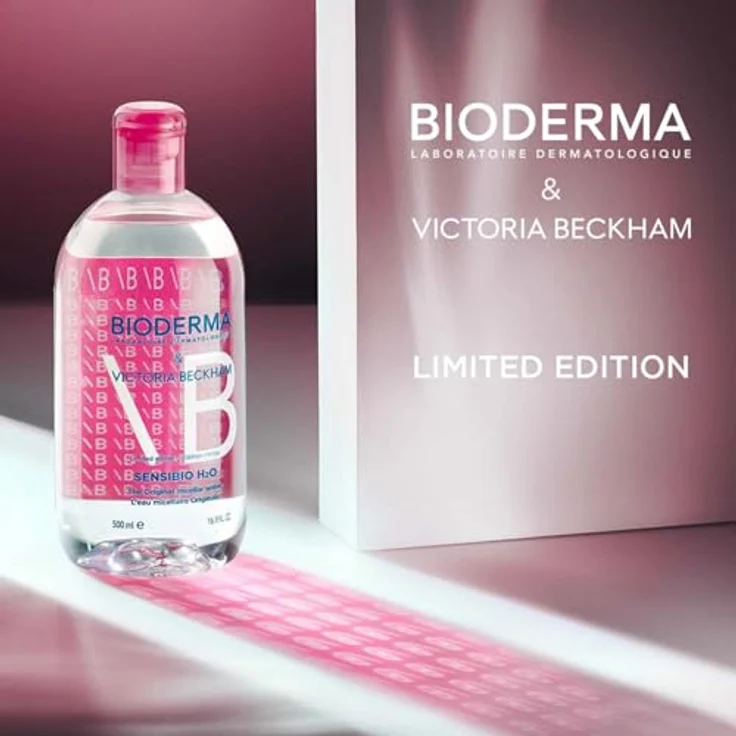 Bioderma Sensibio H2O Limited Edition by Victoria Beckham, 500 ml beruhigendes Mizellenwasser, reinigt sanft und hydratisiert, für empfindliche Haut – Bild 5