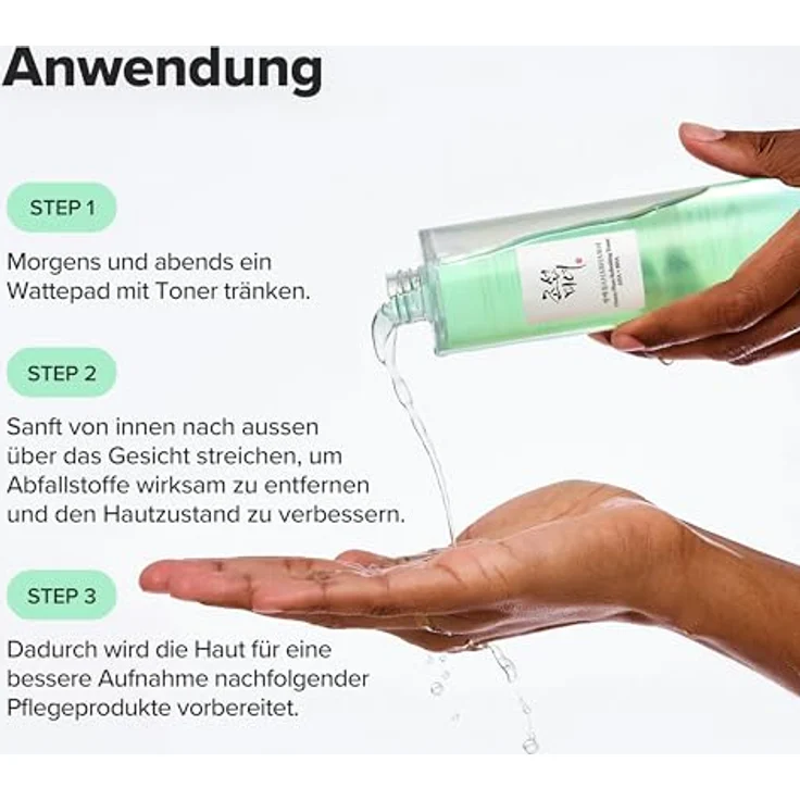 Beauty of Joseon Grünpflaume AHA BHA Toner erfrischende Gesichtsessenz Feuchtigkeitsspender mildes Peeling mit Salicylsäure 150ml für alle Hauttypen - Koreanische Hautpflege – Bild 9