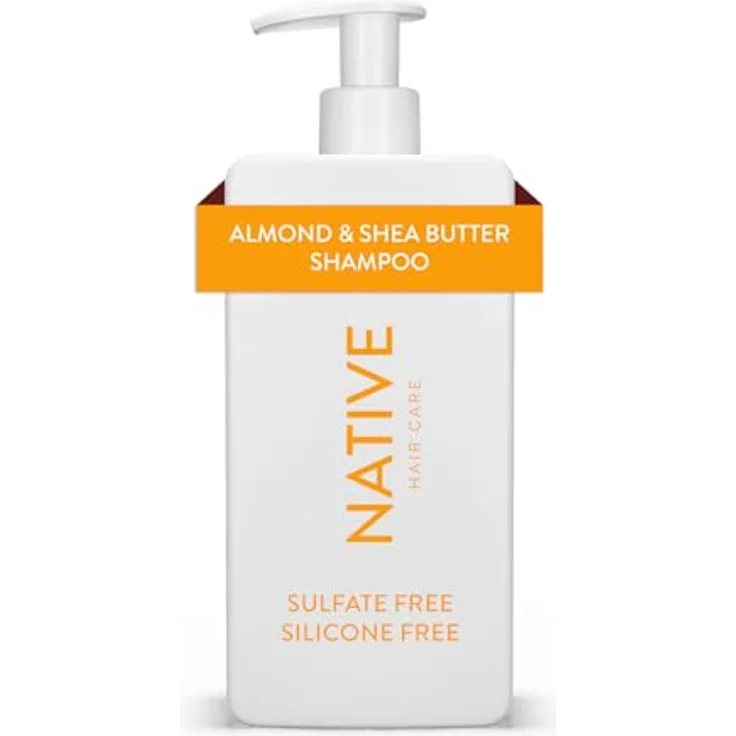 Native Mandel- & Sheabutter Kräftigendes Shampoo für alle Haartypen, Coloriert & Behandelt, Sulfatfrei, Silikonfrei, Farbstofffrei, 487 ml – Bild 1