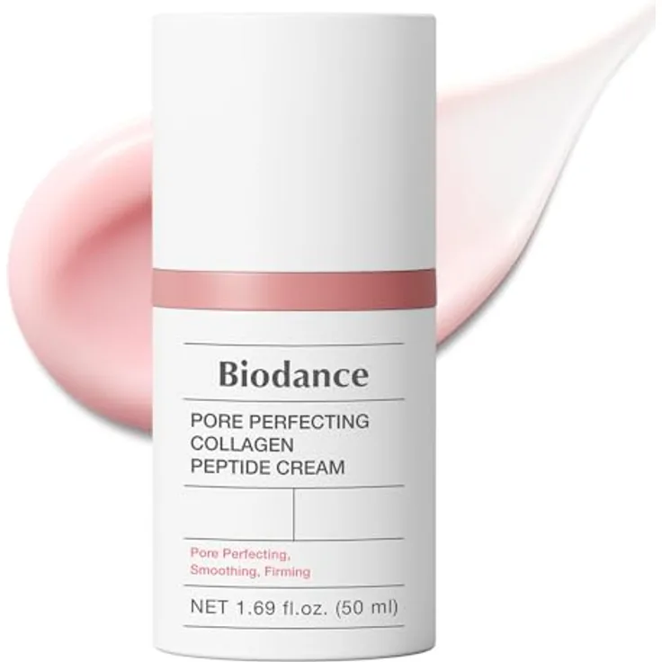 Biodance Pore Perfecting Collagen Peptide Cream 50ml – porenverfeinernde Gesichtscreme mit Peptiden, Hyaluronsäure und Anti-Aging-Effekten