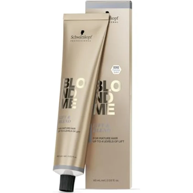 Schwarzkopf Professional Blondme Lift & Blend, Aufhellende Creme für blonde Haare, Farbton Ice, 60 ml, permanente Haarfarbe für langanhaltende Farbwirkung – Bild 2
