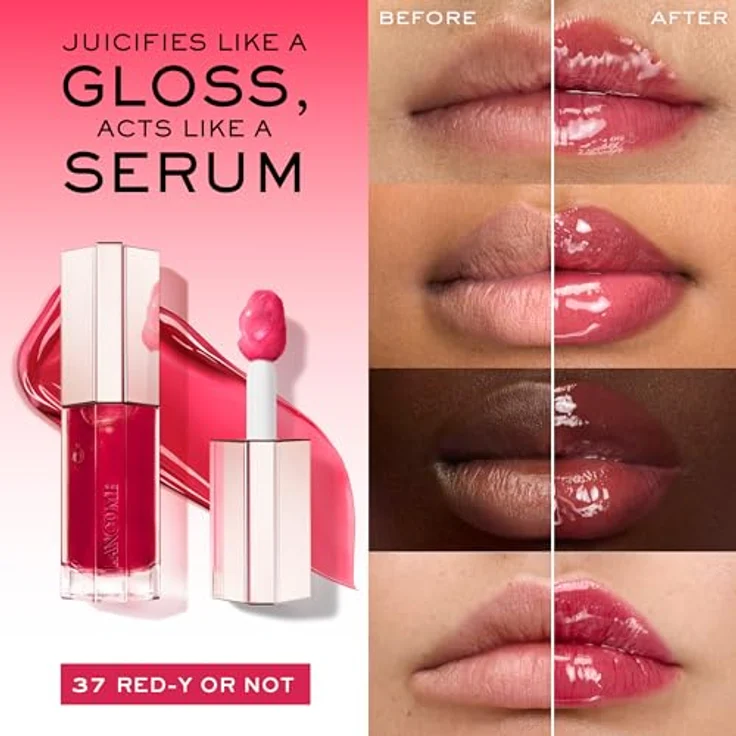 Lancôme Lip Idole Juicytreat Lipgloss No.37 Red-Y or Not, 8.5 ml – Intensiver Glanz in Rot – Bild 2