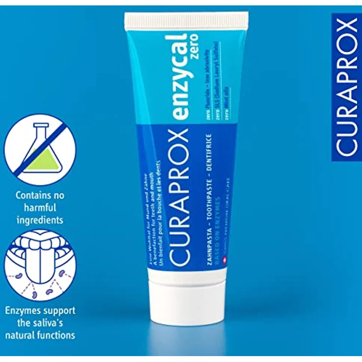 Curaprox enzycal zero Zahnpasta 75 ml – Bild 3