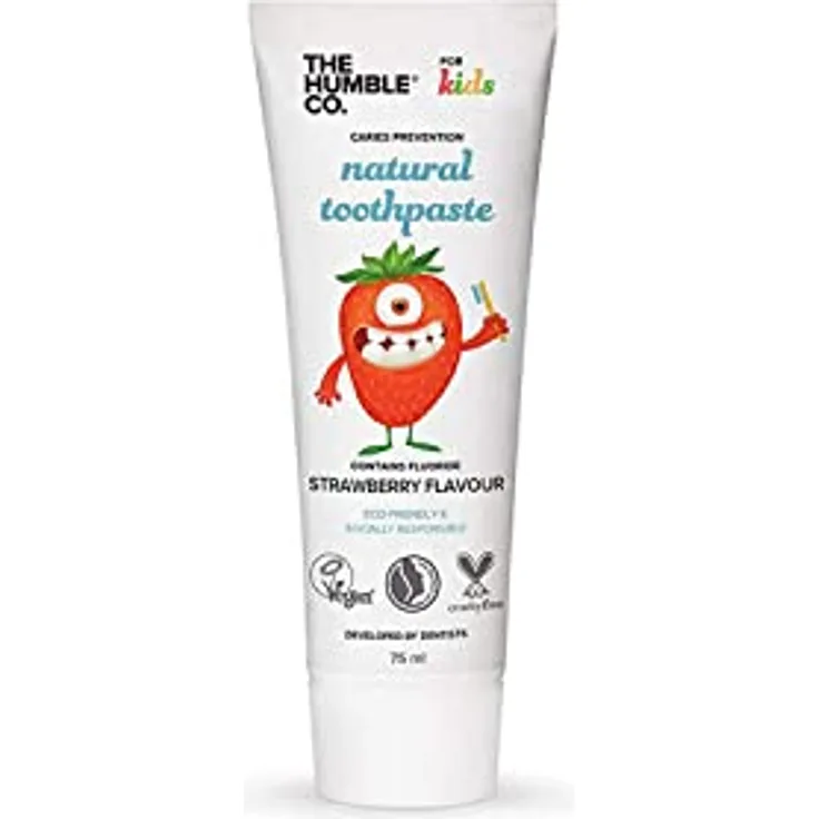 The Humble Co. Natural Toothpaste Kids Erdbeere Zahnpasta 75 ml