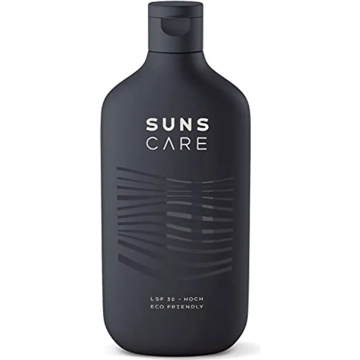 SUNS THIRTY | LSF 30 Premium Sonnencreme | vegan | ohne Mikroplastik | nachhaltiger Sonnenschutz | vitalisierende Pflege | geeignet für Gesicht und Körper | 180ml (Black Sand)