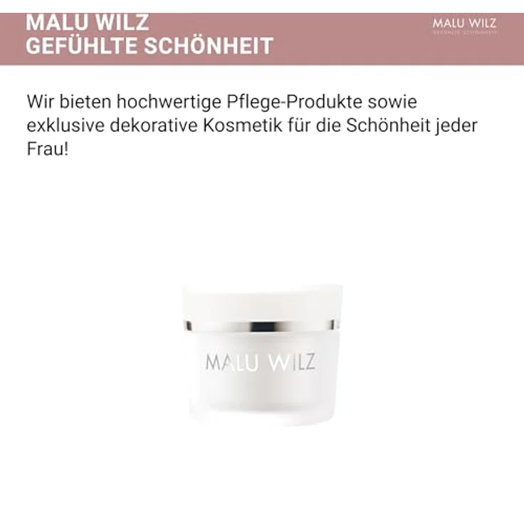 Malu Wilz Extra Rich Cream Feuchtigkeitscreme Gesicht 50ml I Anti Aging Gesichtspflege für trockene Haut I Anti Falten Creme, reich an Hyaluronsäure – Bild 1