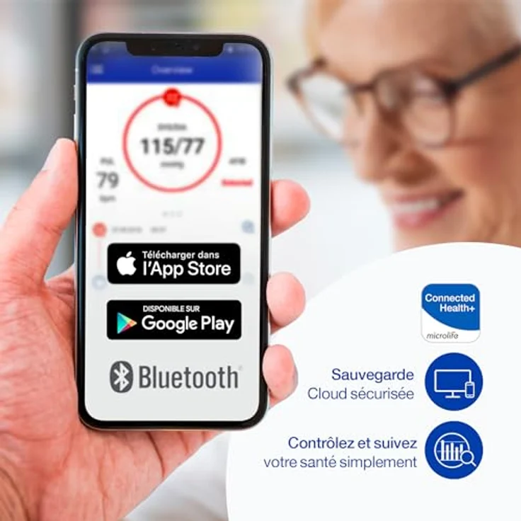 Microlife, Blutdruckmessgerät, Blutdruckmessgerät A7 Touch Bluetooth (Blutdruckmessgerät Oberarm) – Bild 6