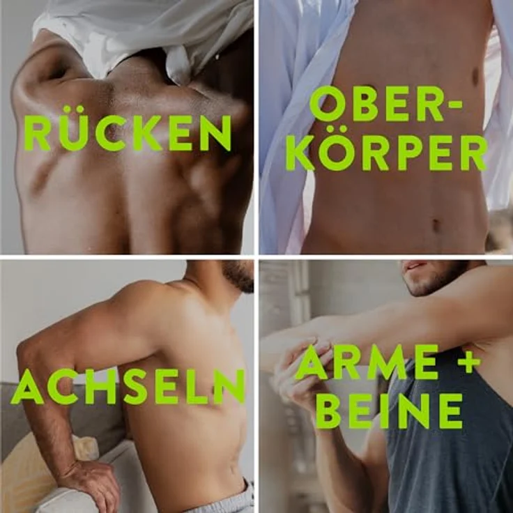 Veet Men Haarentfernungscreme für Oberkörper & Beine, Enthaarungscreme für schnelle Haarentfernung in 5-10 Minuten, 2x200 ml Tube & Spatel – Bild 5