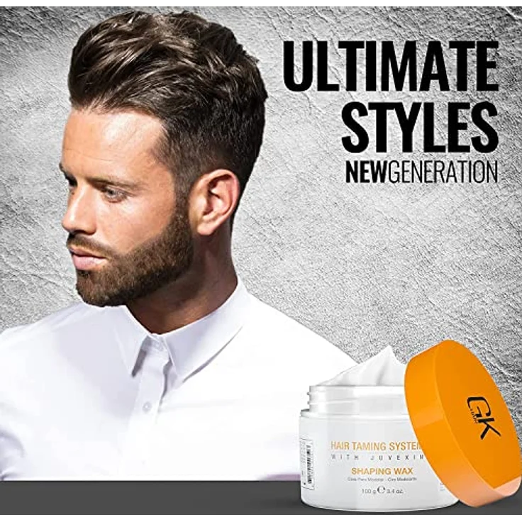 GK Hair Shaping Wax, Haarwachs für Volumen und Glanz, starker Halt für alle Haartypen, 100 ml – Bild 3