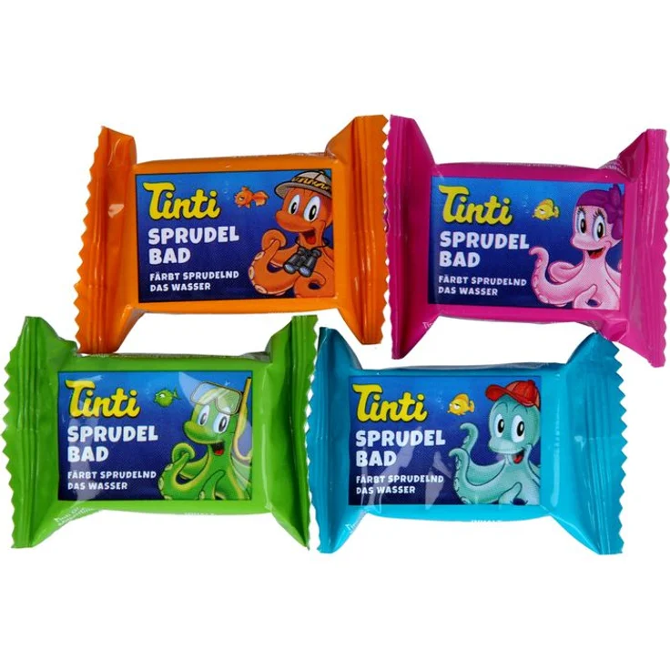WEPA TINTI Sprudelbad Tabs 18 g, Badewannenzusatz mit sprudelnder Wirkung