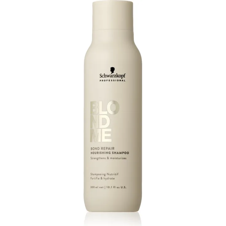 Schwarzkopf Professional Blondme Bond Repair Nourishing Shampoo, 300 ml, nährendes Shampoo für blonde Haare, vegan, regeneriert und stärkt Haarfasern