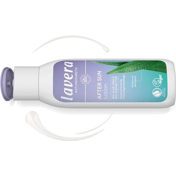 lavera After Sun Lotion, Körperlotion mit Bio-Aloe Vera und Bio-Sheabutter, 200ml – Bild 2