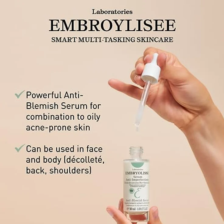Embryolisse Anti-imperfections Serum, Gesichtsserum gegen Unvollkommenheiten, 30 ml, für empfindliche Haut, dermatologisch getestet – Bild 2